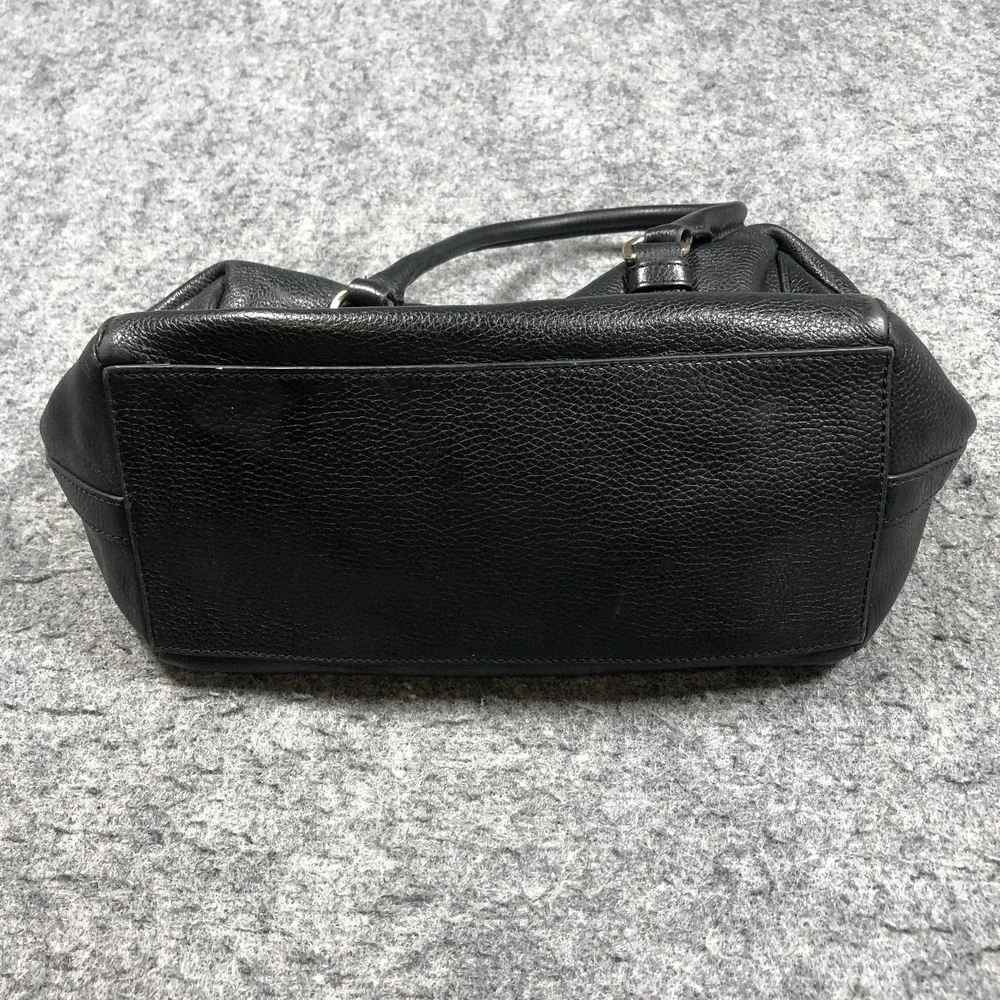Kate Spade Satchel Bag Womens Medium Black Leather Top Handle Zip Shoulder Purse